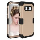 For Galaxy S8 + / G955 Dropproof 3 in 1 Silicone sleeve for mobile phone(Gold) - 1