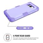 For Galaxy S8 + / G955 Dropproof 3 in 1 Silicone sleeve for mobile phone(Purple) - 5