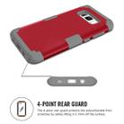 For Galaxy S8 + / G955 Dropproof 3 in 1 Silicone sleeve for mobile phone(Red) - 5