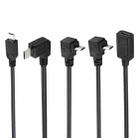 4 PCS USB-C / Type-C Female to Micro USB (Straight / Up / Down / Left Angle) Male Adapter Cable, Length: about 30cm, For Samsung, Huawei, Xiaomi, HTC, Meizu, Sony and other Smartphones - 1