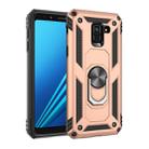 Armor Shockproof TPU + PC Protective Case for Galaxy A8 (2018), with 360 Degree Rotation Holder (Gold) - 1