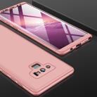 GKK Three Stage Splicing Full Coverage PC Case for Galaxy Note9 (Rose Gold) - 1