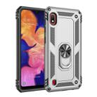 Armor Shockproof TPU + PC Protective Case for Galaxy A10, with 360 Degree Rotation Holder (Silver) - 1