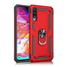 Armor Shockproof TPU + PC Protective Case for Galaxy A70, with 360 Degree Rotation Holder (Red) - 1