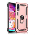 Armor Shockproof TPU + PC Protective Case for Galaxy A70, with 360 Degree Rotation Holder (Rose Gold) - 1
