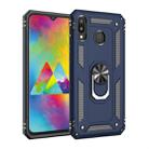 Armor Shockproof TPU + PC Protective Case for Galaxy M20, with 360 Degree Rotation Holder (Blue) - 1