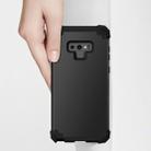 Shockproof 3 in 1 No Gap in the Middle Silicone + PC Case for Galaxy Note9(Black) - 3