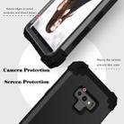 Shockproof 3 in 1 No Gap in the Middle Silicone + PC Case for Galaxy Note9(Black) - 4