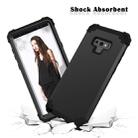 Shockproof 3 in 1 No Gap in the Middle Silicone + PC Case for Galaxy Note9(Black) - 5