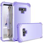 Shockproof 3 in 1 No Gap in the Middle Silicone + PC Case for Galaxy Note9(Light Purple) - 1