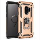 Armor Shockproof TPU + PC Protective Case for Galaxy S9, with 360 Degree Rotation Holder (Gold) - 1
