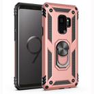 Armor Shockproof TPU + PC Protective Case for Galaxy S9, with 360 Degree Rotation Holder (Rose Gold) - 1
