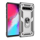Armor Shockproof TPU + PC Protective Case for Galaxy S10 5G, with 360 Degree Rotation Holder (Silver) - 1