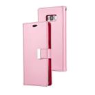 GOOSPERY RICH DIARY for Galaxy S8 + / G9550 PU + TPU Crazy Horse Texture Horizontal Flip Leather Case with Card Slots & Wallet(Pink) - 1