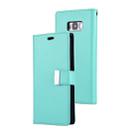 GOOSPERY RICH DIARY for Galaxy S8 + / G9550 PU + TPU Crazy Horse Texture Horizontal Flip Leather Case with Card Slots & Wallet(Mint Green) - 1