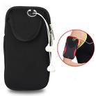 Multi-functional Sports Armband Waterproof Phone Bag for 5.5 Inch Screen Phone, Size: L(Black) - 1
