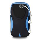 Multi-functional Sports Armband Waterproof Phone Bag for 5.5 Inch Screen Phone, Size: L(Black Blue) - 2