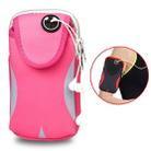 Multi-functional Sports Armband Waterproof Phone Bag for 5.5 Inch Screen Phone, Size: L(Pink) - 1