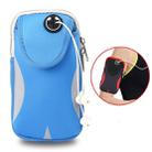 Multi-functional Sports Armband Waterproof Phone Bag for 5.5 Inch Screen Phone, Size: L(Light Grey) - 1