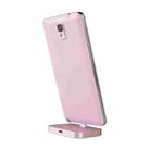 Micro USB Aluminum Alloy Desktop Station Dock Charger, For Samsung, HTC, LG, Sony, Huawei, Lenovo and other Smartphones(Pink) - 1