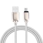 1M Woven Style Metal Head 108 Copper Cores USB-C / Type-C to USB Data Sync Charging Cable, For Galaxy S8 & S8 + / LG G6 / Huawei P10 & P10 Plus / Xiaomi Mi6 & Max 2 and other Smartphones(Silver) - 1