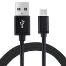 1M 3A Micro USB to USB Data Sync Charging Cable, For Samsung, HTC, Sony, Huawei, Xiaomi, Meizu and other Android Devices with Micro USB Port, Diameter: 4 cm(Black) - 1