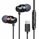 T1  USB-C / Type-C Interface In Ear Wired Stereo Earphone with Mic(Black) - 1