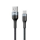 REMAX RC-064a Sury 2 Series 1m 2.4A USB to USB-C / Type-C Fast Charging Data Cable(Black) - 1