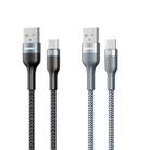 REMAX RC-064a Sury 2 Series 1m 2.4A USB to USB-C / Type-C Fast Charging Data Cable(Black) - 2