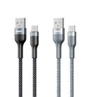 REMAX RC-064a Sury 2 Series 1m 2.4A USB to USB-C / Type-C Fast Charging Data Cable(Grey) - 2