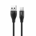 REMAX RC-075a 1m 2.1A USB to USB-C / Type-C Jell Data Cable (Black) - 1