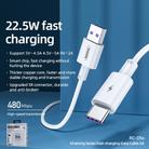 REMAX RC-135A 1m 5A USB to USB-C / Type-C 22.5W PD Fast Charging Data Cable (White) - 1