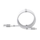 ROCK 2A Type-C / USB-C Silicone Magnetic Charging Data Cable, Length: 0.9m(White) - 1