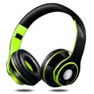 SG-8 Bluetooth 4.0 + EDR Headphones Wireless Over-ear TF Card FM Radio Stereo Music Headset with Mic (Green) - 1