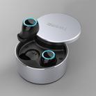 V6 Bluetooth Earphone TWS Wireless Headset Bluetooth 5.0 Handsfree Sport Earphones with Charging Box(Silver) - 1