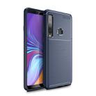 Carbon Fiber Texture Shockproof TPU Case for Galaxy A9s (Blue) - 1