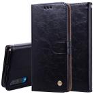 Business Style Oil Wax Texture Horizontal Flip Leather Case for Galaxy A50, with Holder & Card Slots & Wallet (Black) - 1