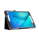For Galaxy Tab S3 9.7 / T820 Litchi Texture Horizontal Flip Leather Case with Sleep / Wake-up Function & Holder(Black) - 5