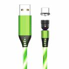 2.4A USB to USB-C / Type-C 540 Degree Bendable Streamer Magnetic Data Cable, Cable Length: 1m (Green) - 1