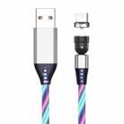 2.4A USB to Micro USB 540 Degree Bendable Streamer Magnetic Data Cable, Cable Length: 1m (Colour) - 1