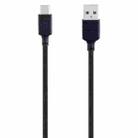 MOMAX DA16D 3A USB to USB-C / Type-C Charging Transmission Data Cable, Cable Length: 1m(Black) - 2