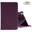 Litchi Texture Horizontal Flip 360 Degrees Rotation Leather Case for Galaxy Tab A 8 (2019) / P200 / P205, with Holder (Purple) - 1