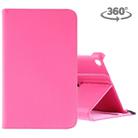 Litchi Texture Horizontal Flip 360 Degrees Rotation Leather Case for Galaxy Tab A 8 (2019) / P200 / P205, with Holder (Rose Red) - 1