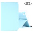 Litchi Texture Horizontal Flip 360 Degrees Rotation Leather Case for Galaxy Tab A 8 (2019) / P200 / P205, with Holder (Sky Blue) - 1