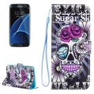 For Galaxy S8+ / G9550 Rose Dont Touch My Phone Pattern Horizontal Flip Leather Case with Holder & Card Slots & Wallet - 1