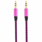 3 PCS K10 3.5mm Male to Male Nylon Braided Audio Cable, Length: 1m(Rose Red) - 2