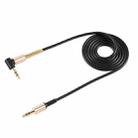 hoco UPA02 AUX Spring Audio Cable without Microphone, Cable Length: 1m(Black) - 2