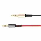 hoco UPA02 AUX Spring Audio Cable without Microphone, Cable Length: 1m(Black) - 5