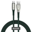 Baseus Water Drop-shaped Lamp 6A 66W USB to Type-C USB-C / Type-C Fast Charging Data Cable, Length: 1m(Green) - 1