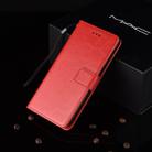 Crazy Horse Texture Horizontal Flip Leather Case for Galaxy M20, with Holder & Card Slots & Wallet (Red) - 1